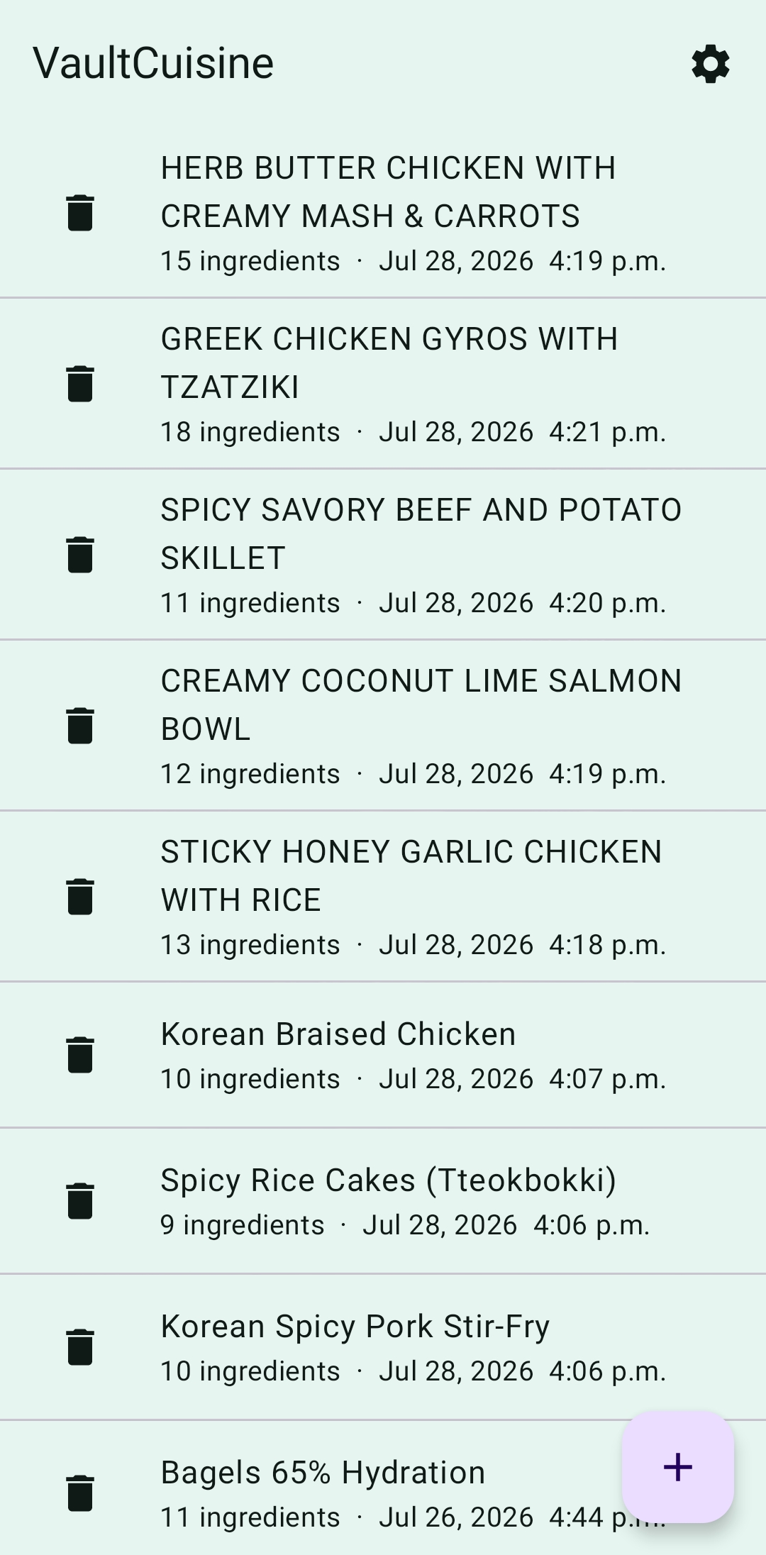 VaultCuisine screenshot 2