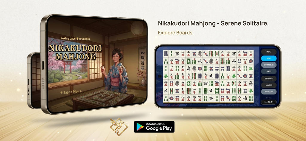 Serene gameplay overview of Nikakudori Mahjong